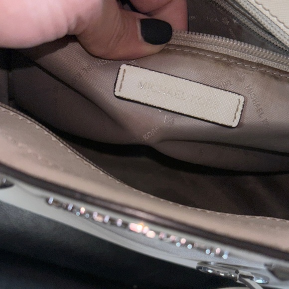 Michael Kors Cream Studded Satchel and Wallet - Picture 11 of 16